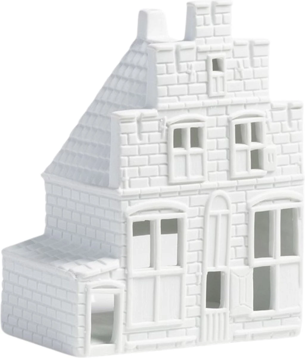 Waxinelichthouder - Vermeer - 14 Cm - Het Straatje Van Vermeer