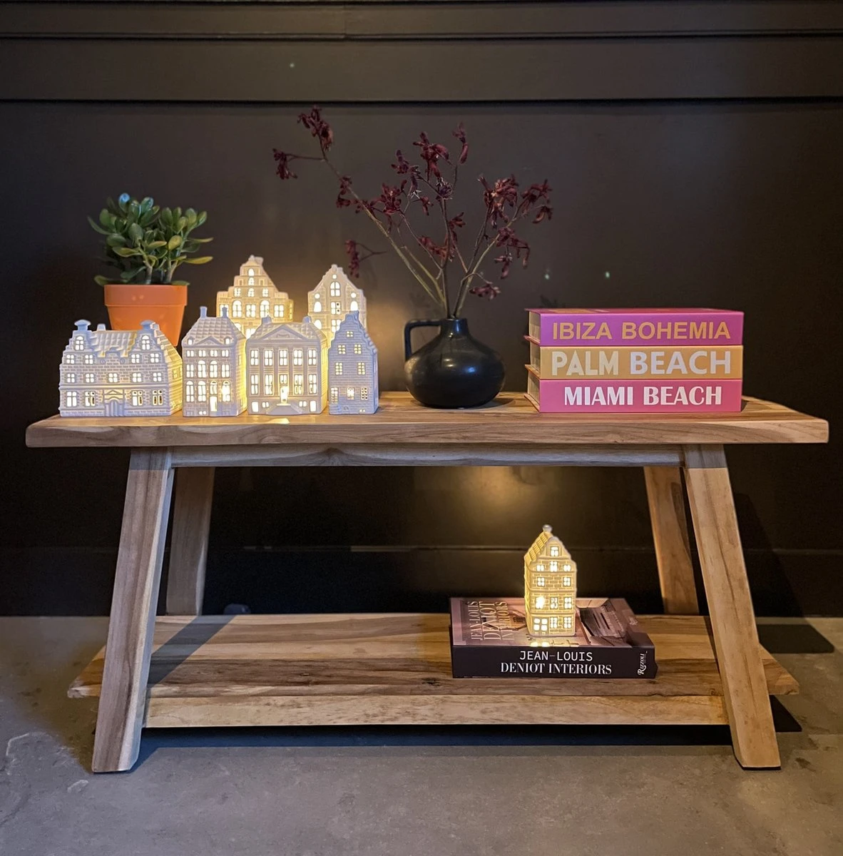 Waxinelichthouder - Vermeer - 14 Cm - Het Straatje Van Vermeer - Afbeelding 4