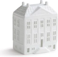 Waxinelichthouder Mansion - 13 Cm Grachtenpand - Perfect Huiswarming Cadeau