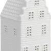 Huisje Waxinelichthouder 13,5 cm Wit - Hollandse Cadeautjes - Perfect Moederdag Cadeau