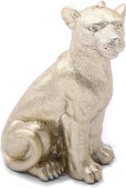 &Klevering Kaars Luipaard | Goud | Luxe Figuurkaars voor Elke Gelegenheid