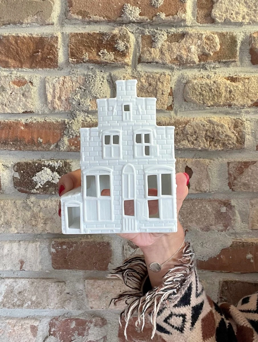 Waxinelichthouder - Vermeer - 14 Cm - Het Straatje Van Vermeer - Afbeelding 9