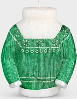 &Klevering - Foute Kersttrui Kaars | Feestelijke Figuurkaars voor de Kerst