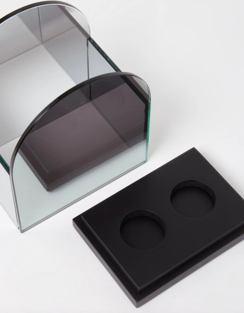 &Klevering - Reflectie Arch Waxinelichthouder - Duo Theelichthouder Met Reflectieglas - 10 X 14 Cm - Afbeelding 2