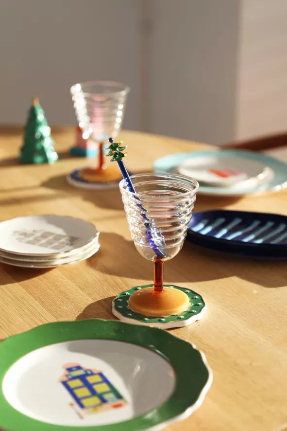 & klevering Mingle Glazen Set Van 2 - Oranje - Tafelaccessoires - Afbeelding 5