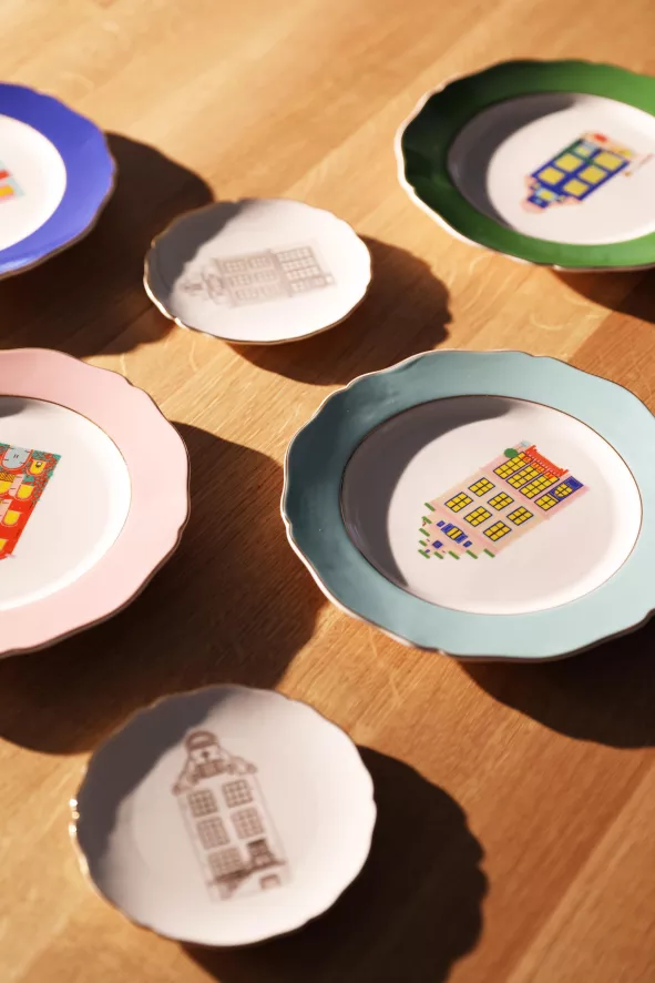 & klevering Canal House Dinerbord Ø21 Set Van 4 - Elegant Tafelaccessoires voor Elke Gelegenheid - Afbeelding 2