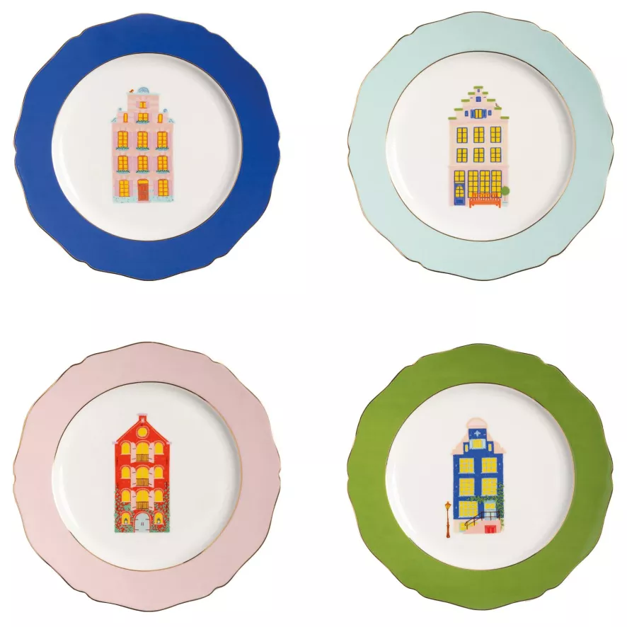 & klevering Canal House Dinerbord Ø21 Set Van 4 - Elegant Tafelaccessoires voor Elke Gelegenheid