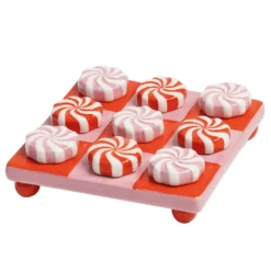 & klevering Candy Tic-Tac-Toe Spel Rood - Leuk en Stijlvol Woonaccessoire