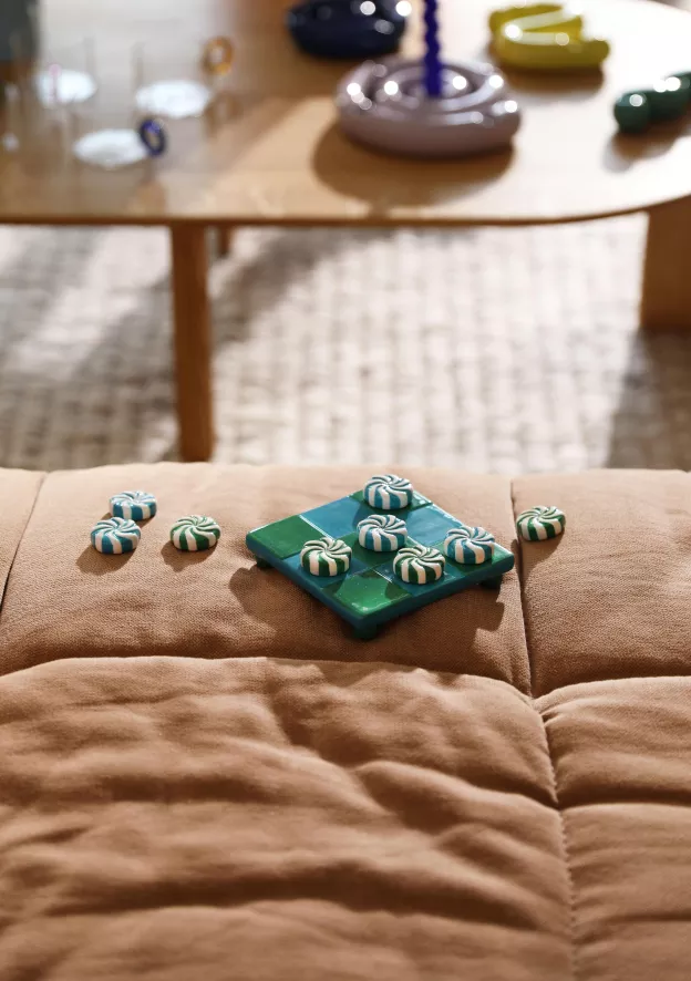 & klevering Candy Tic-Tac-Toe Spel Blauw - Leuk en Educatief Woonaccessoire - Afbeelding 3