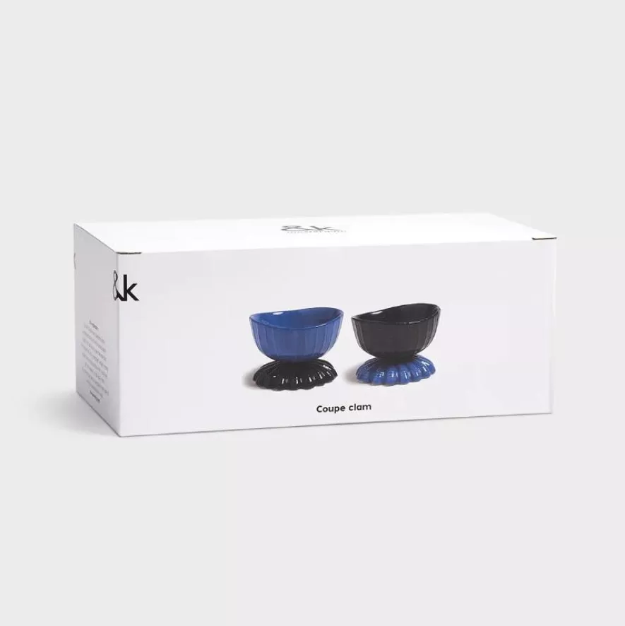 & klevering Clam Kom Ø11 Set Van 2 Blauw | Keukenaccessoires - Afbeelding 7