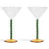& klevering Perle Coupe Champagneglazen Set Van 2 - Elegante Tafelaccessoires