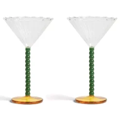 & klevering Perle Coupe Champagneglazen Set Van 2 - Elegante Tafelaccessoires