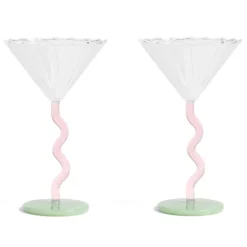 & klevering Curve Coupe Champagneglazen Set Van 2 - Luxe Tafelaccessoires
