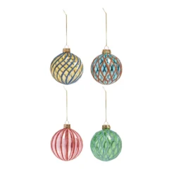 & klevering Dash Kerstballen Set Van 4 - Stijlvolle Woonaccessoires voor de Feestdagen