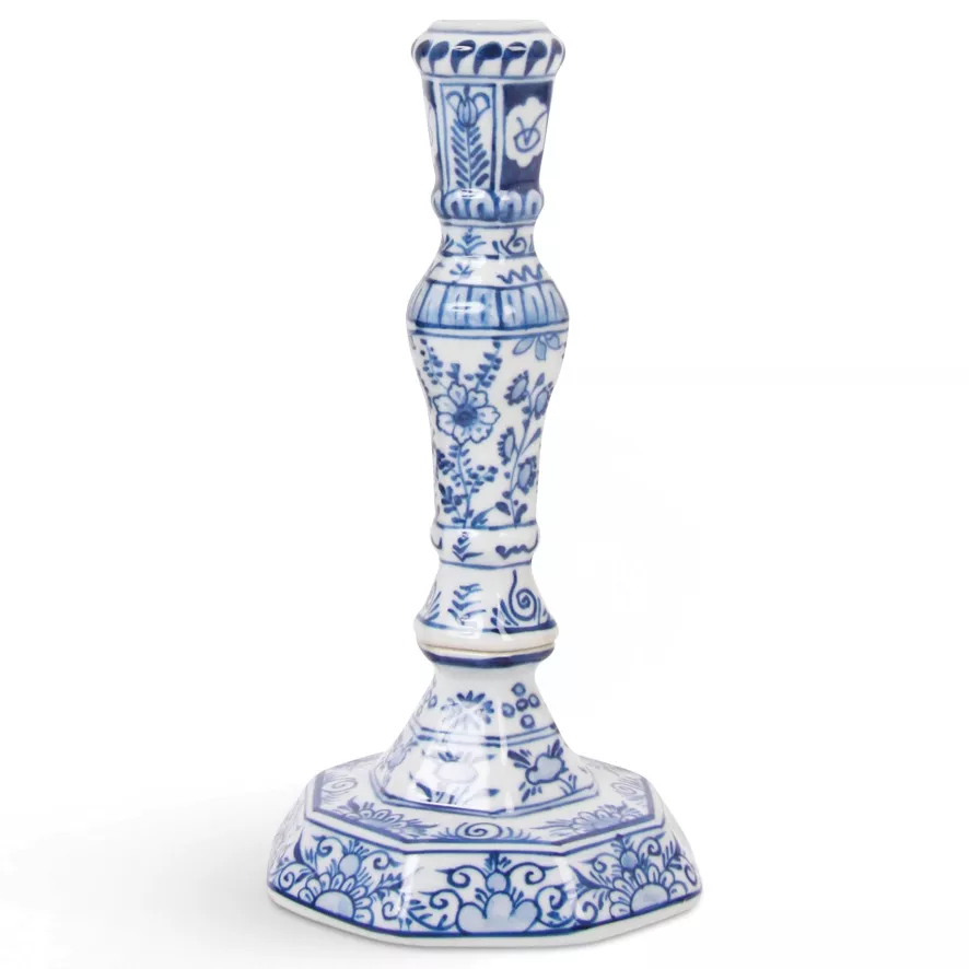 & klevering Delftware Kandelaar - Unieke Woonaccessoire - Afbeelding 2