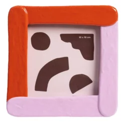 & klevering Duo Fotolijst 14x14 Rood Roze - Stijlvolle Woonaccessoire