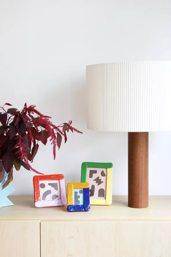 & klevering Duo Fotolijst 9,5x12 cm - Geel & Blauw - Moderne Woonaccessoire - Afbeelding 4