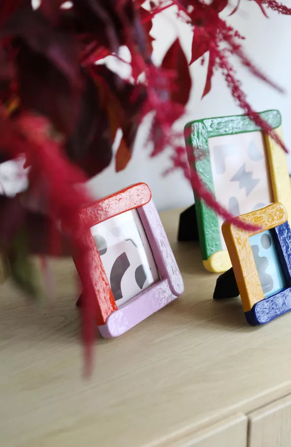 & klevering Duo Fotolijst 14x19 cm - Groen & Geel - Woonaccessoires - Afbeelding 2