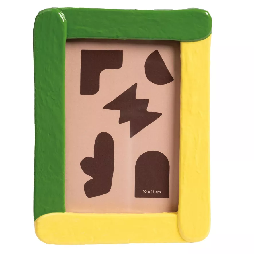 & klevering Duo Fotolijst 14x19 cm - Groen & Geel - Woonaccessoires - Afbeelding 4