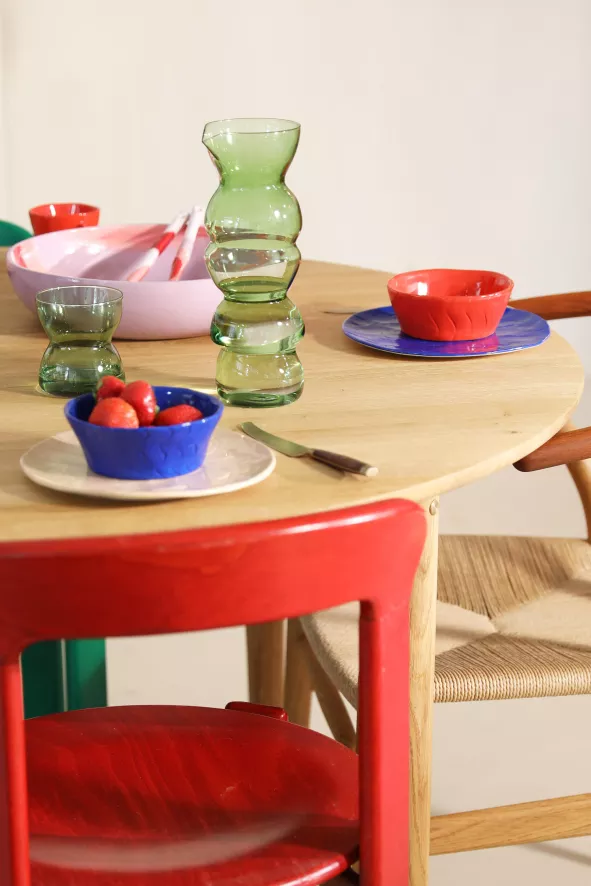 & klevering Etch Dinerbord Ø21,5 Set Van 4 - Stijlvolle Tafelaccessoires - Afbeelding 3