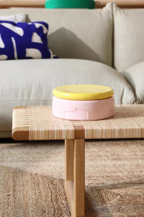 & klevering Flake Voorraadpot Ø22x5 X 9,5 Roze - Stijlvol Keukenaccessoire - Afbeelding 2