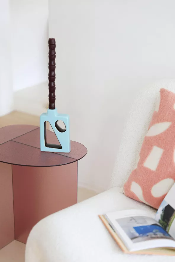 & klevering Flush Kandelaar Blauw - Moderne Woonaccessoire voor Stijlvol Interieur - Afbeelding 4