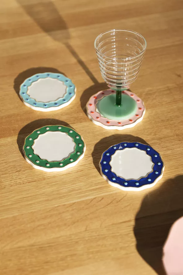 & klevering Garland Onderzetters Set Van 4 - Stijlvolle Tafelaccessoires - Afbeelding 3