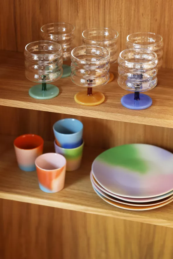 & klevering Mingle Wijnglazen Set Van 2 - Groen | Elegante Tafelaccessoires - Afbeelding 6