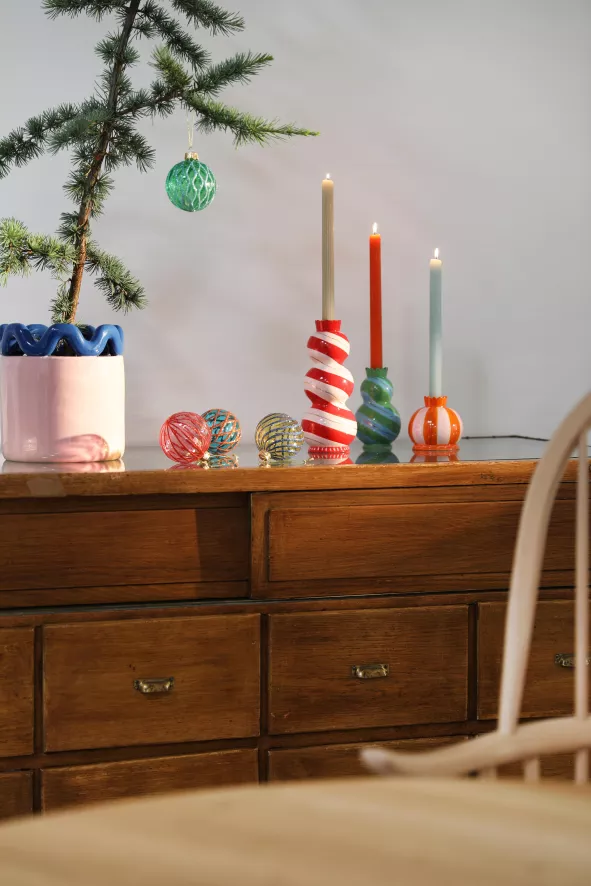 & klevering Jolly Kandelaar Medium Groen - Stijlvol Woonaccessoire - Afbeelding 5