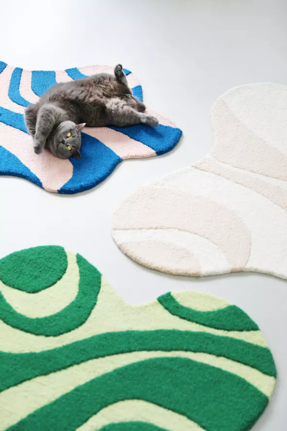 & klevering Liquid Vloerkleed 85x110 Blauw - Stijlvol en Comfortabel - Afbeelding 5