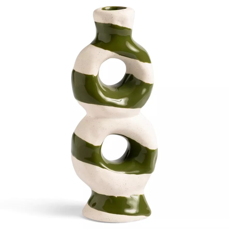 & klevering Loop Kandelaar Small Strepen - Stijlvolle Woonaccessoire - Afbeelding 2