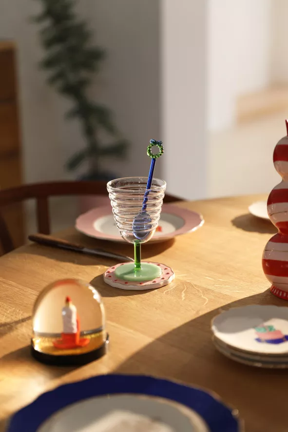 & klevering Mingle Glazen Set Van 2 - Oranje - Tafelaccessoires - Afbeelding 3