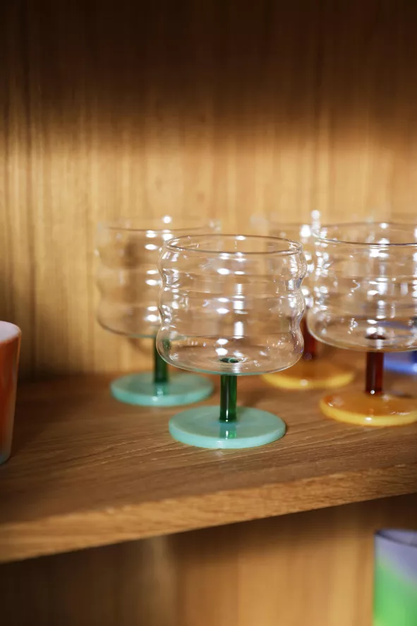& klevering Mingle Wijnglazen Set Van 2 - Groen | Elegante Tafelaccessoires - Afbeelding 3