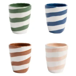 & klevering Oblique Mok 0,25L Set van 4 - Premium Tafelaccessoires