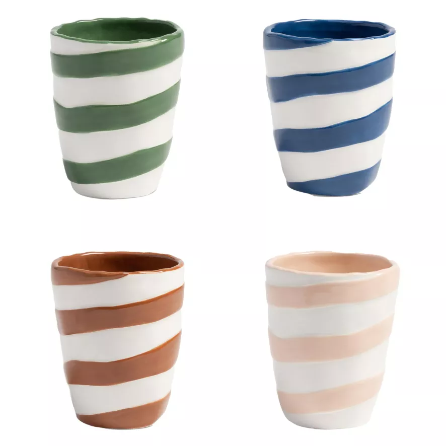 & klevering Oblique Mok 0,25L Set van 4 - Premium Tafelaccessoires