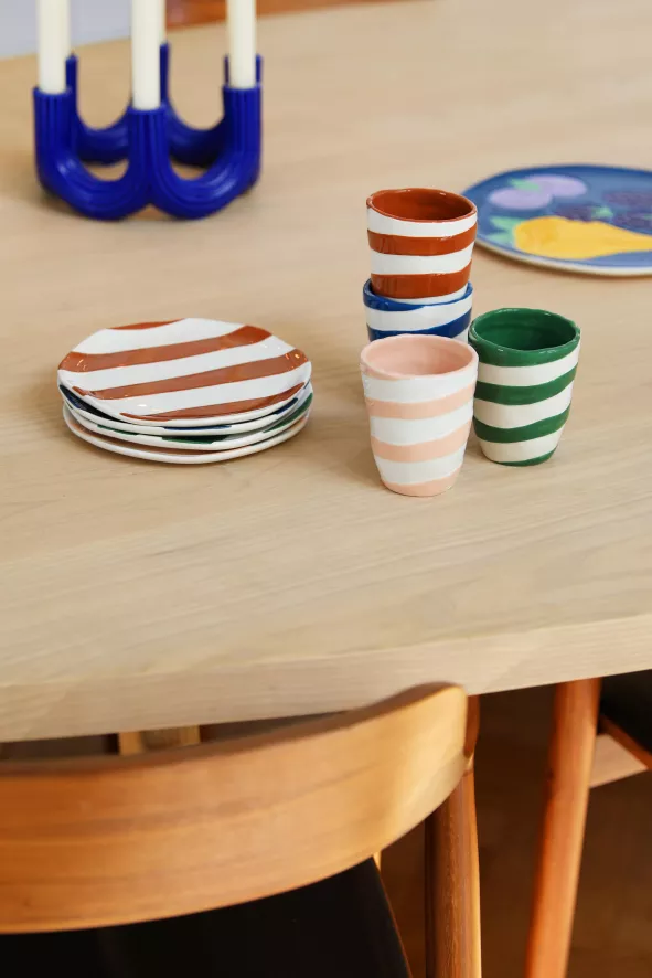 & klevering Oblique Mok 0,25L Set van 4 - Premium Tafelaccessoires - Afbeelding 2