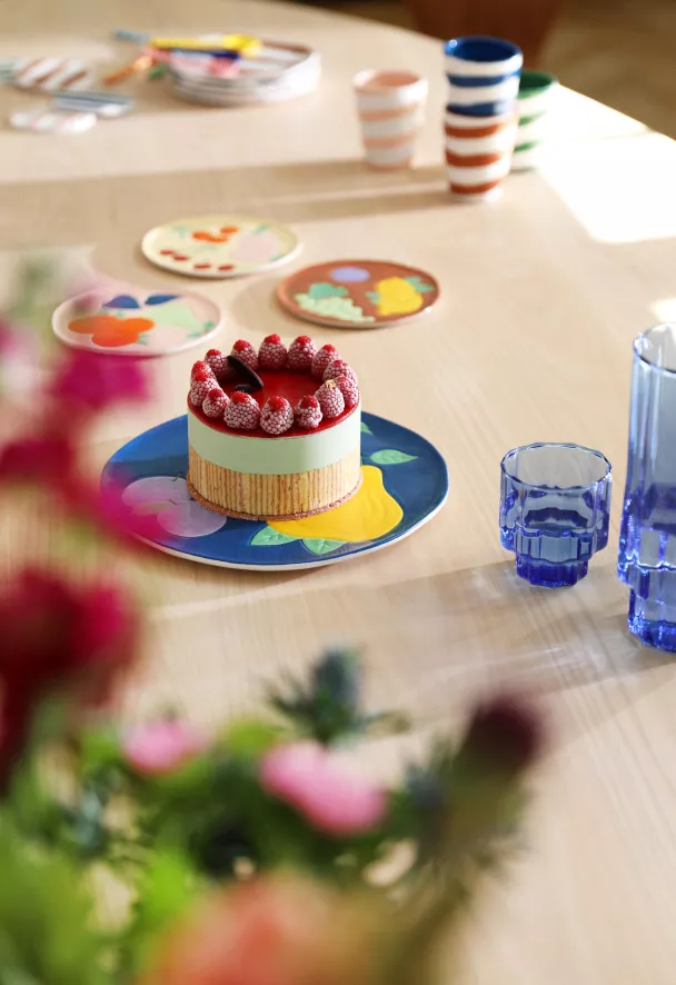 & klevering Oblique Ontbijtbord Ø18 Set Van 4 - Elegante Tafelaccessoires - Afbeelding 6