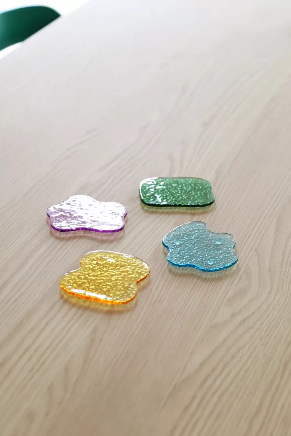 & Klevering Puddle Onderzetters Set Van 4 - Stijlvolle Tafelbeschermers - Afbeelding 2