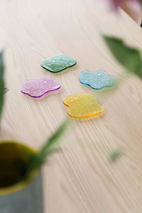 & Klevering Puddle Onderzetters Set Van 4 - Stijlvolle Tafelbeschermers - Afbeelding 3