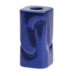 & klevering Puffy Kandelaar Extra Small Donkerblauw - Stijlvol Woonaccessoire