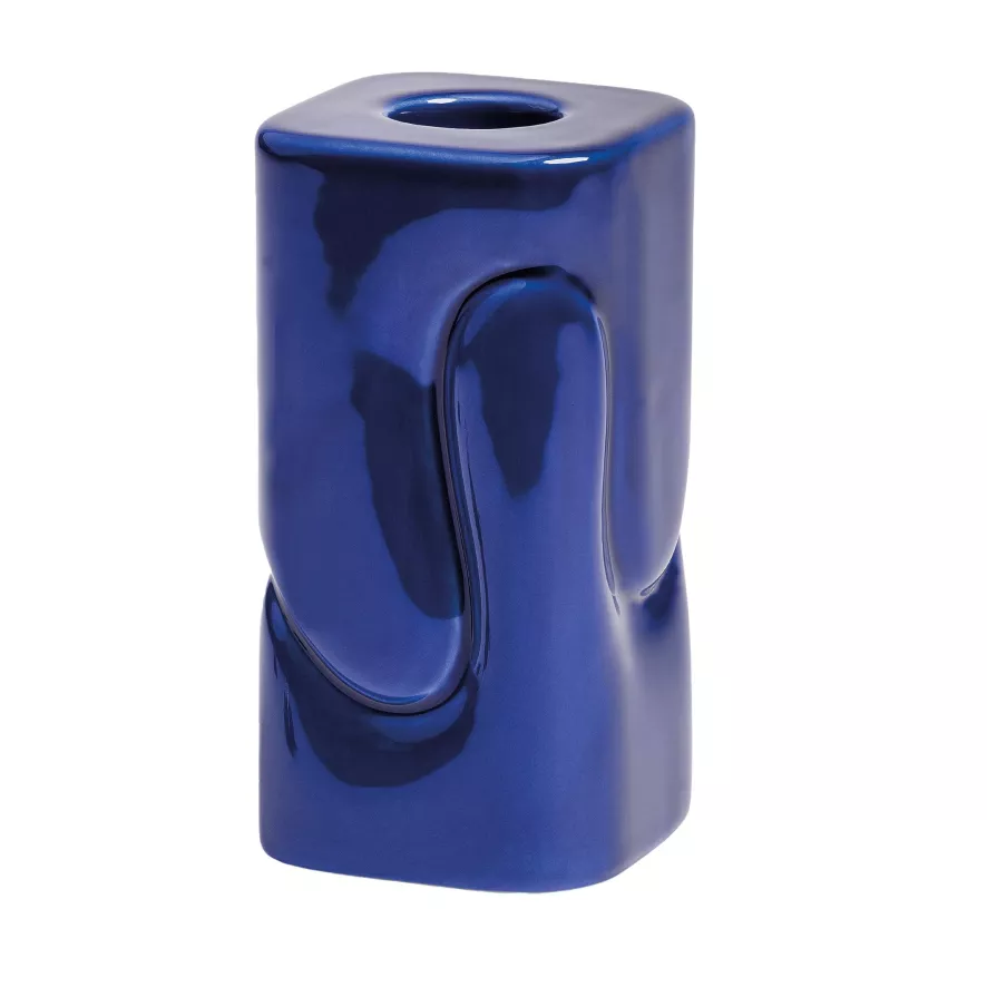 & klevering Puffy Kandelaar Extra Small Donkerblauw - Stijlvol Woonaccessoire