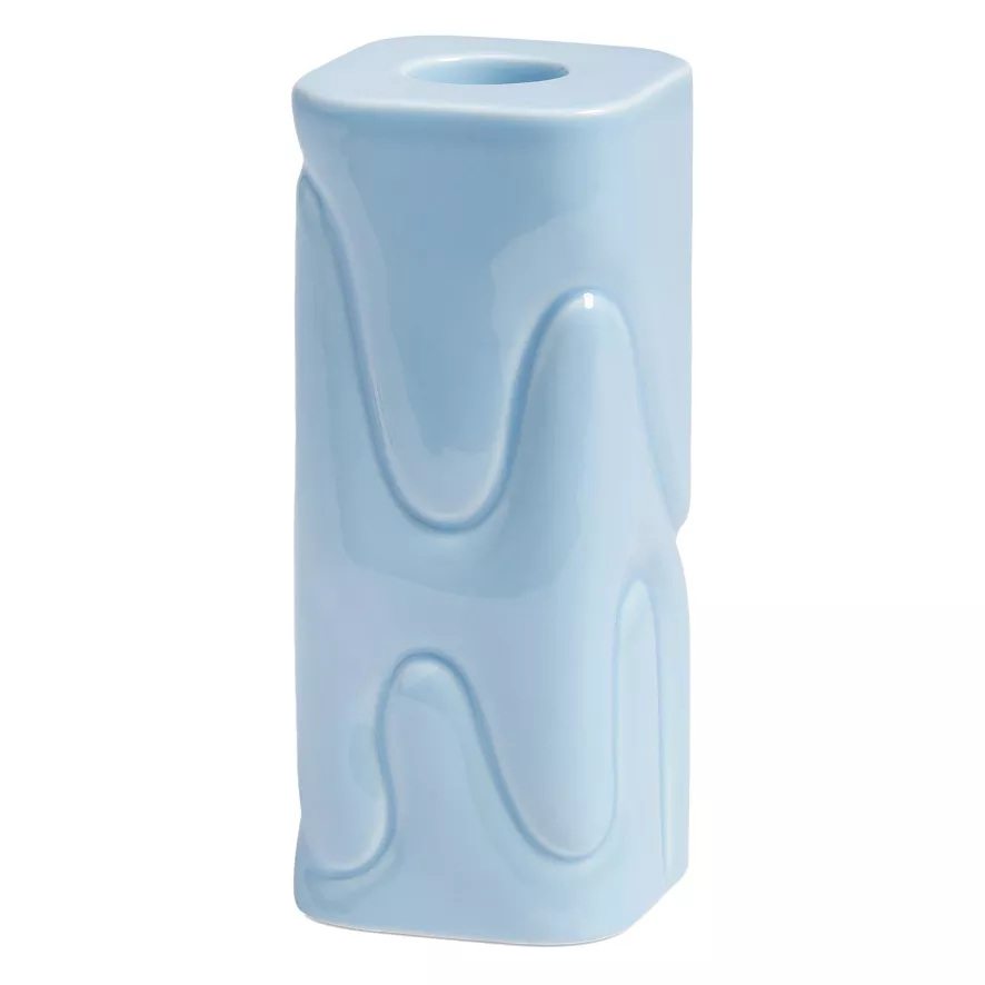 & klevering Puffy Kandelaar Small Lichtblauw - Stijlvolle Woonaccessoire - Afbeelding 3