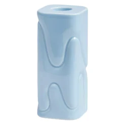 & klevering Puffy Kandelaar Small Lichtblauw - Stijlvolle Woonaccessoire