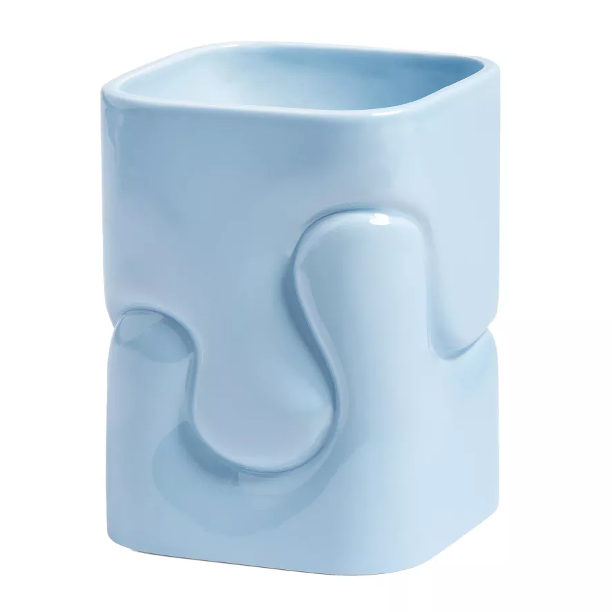 & klevering Puffy Vaas Small Lichtblauw - Modern Woonaccessoire - Afbeelding 2