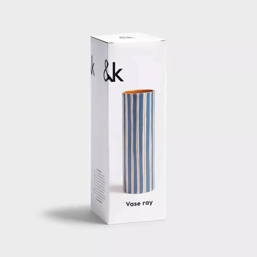 & klevering Ray Vaas Blauw - Stijlvolle Woonaccessoire - Afbeelding 4