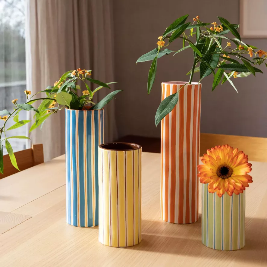 & klevering Ray Vaas Oranje - Stijlvolle Woonaccessoire voor elk Interieur - Afbeelding 3