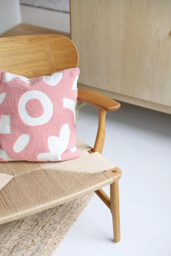 & klevering Sketch Kussen 40x40 Rood - Modern Woonaccessoire - Afbeelding 4