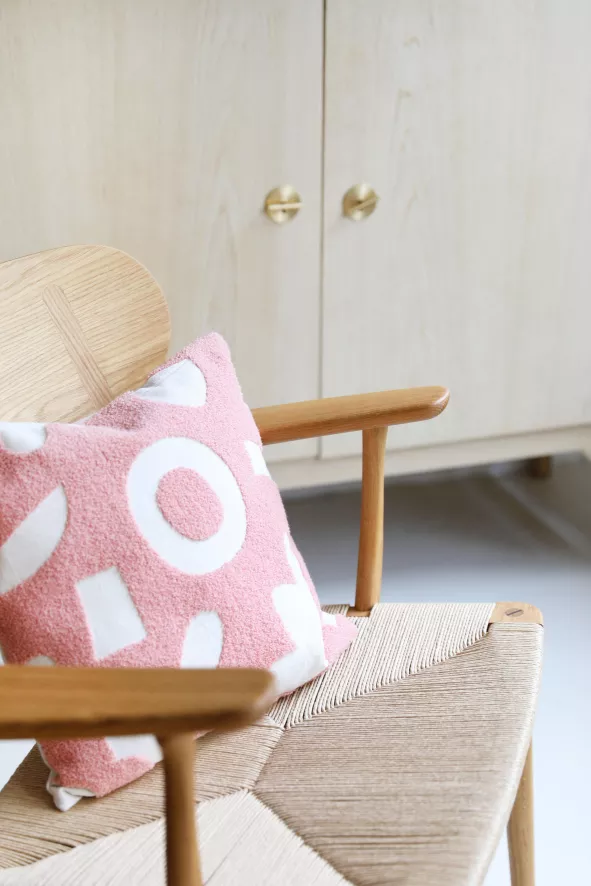 & klevering Sketch Kussen 40x40 Rood - Modern Woonaccessoire - Afbeelding 8