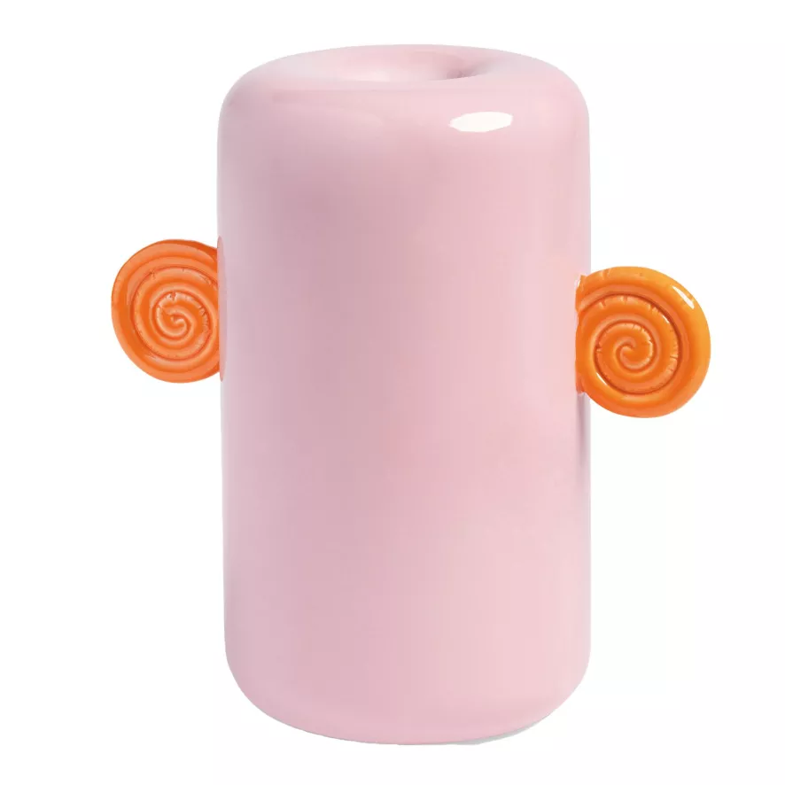 & klevering Snail Vaas Large Roze - Unieke Woonaccessoire