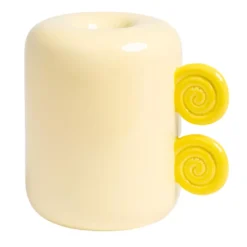 & klevering Snail Vaas Medium Geel - Woonaccessoires